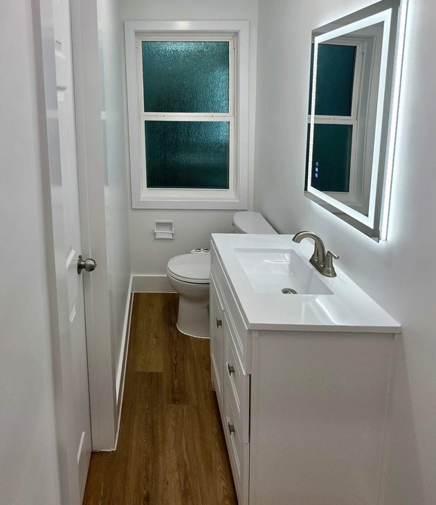 full bathroom renovation completed in a Houston home