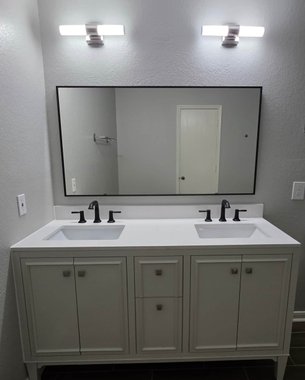 tiled shower bench and handheld fixture in Houston