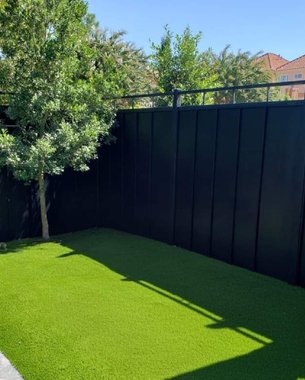 completed fence project in Houston