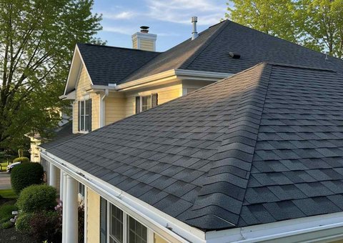 asphalt roof replacement on a Houston home
