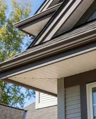 HardieTrim fascia board paired with siding